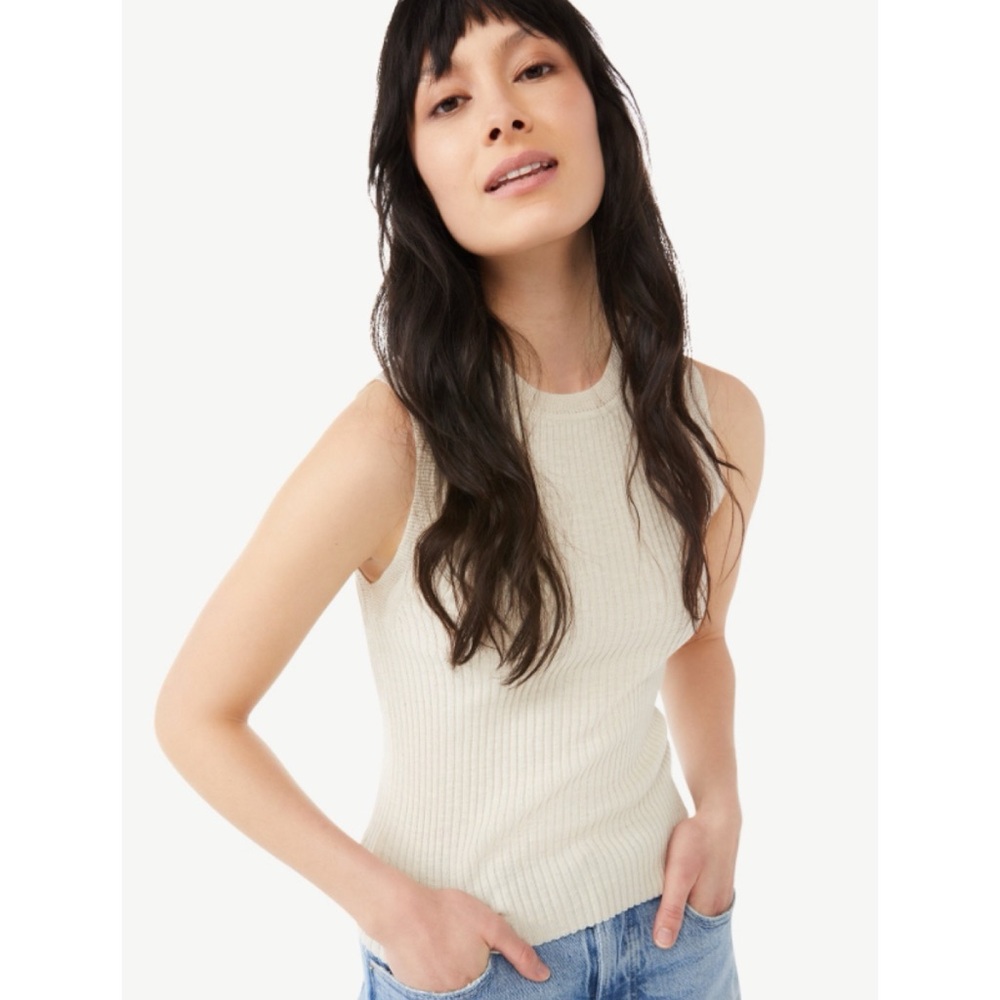 🆕 Free Assembly Ribbed Sweater Tank Top Women’s XL 16 18 NWT New!